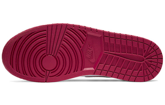 Air Jordan 1 Mid 'Noble Red' 554724-066 Retro Basketball Shoes  -  KICKS CREW