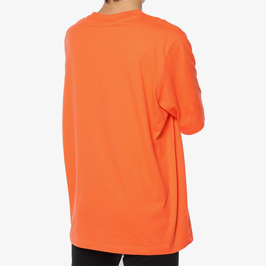 adidas originals Round Neck Pullover Short Sleeve Orange DZ4578