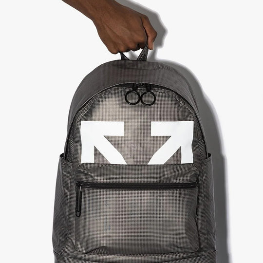 OFF-WHITE Arrow PVC Backpack 'Black/White' OMNB029E20PLA0011001 Backpack - KICKSCREW