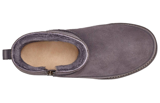 (WMNS) UGG Classic Zip Mini Suede 'Grey Purple' 1113590-NHT