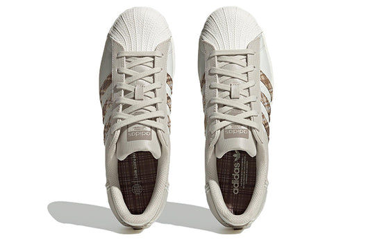 (WMNS) adidas Originals Superstar 'White Brown' IG3004