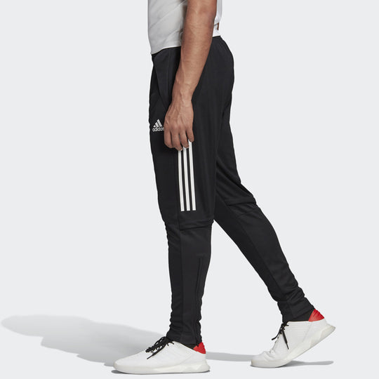 adidas Knitted Casual Sports Running Long Pants Men Black EA2475