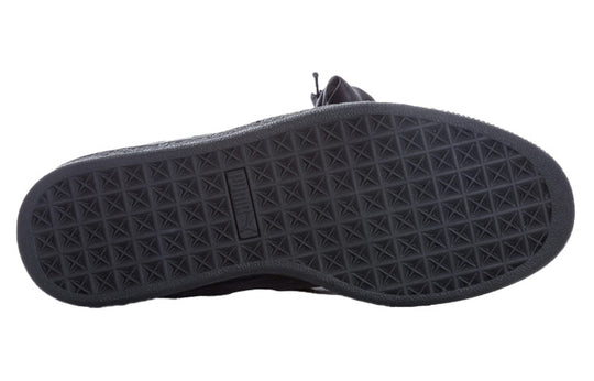 (WMNS) PUMA Suede Heart Pebble Shoes Black 365210-04