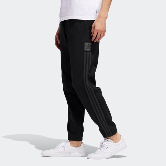adidas originals Side Stripe Casual Sports Pants Black EC7311