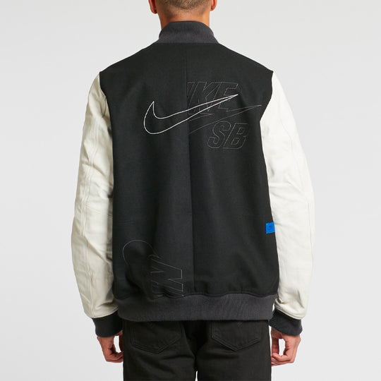 Nike x Soulland Destroyer Jacket Crossover Casual Sports Alphabet Pattern Zipper Black AA8722-011 Baseball Jersey/Uniform - KICKSCREW