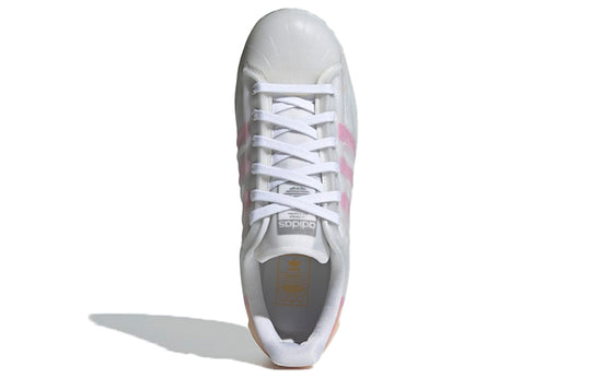 (WMNS) adidas originals Superstar Futureshell Sheos White/Orange FY7357