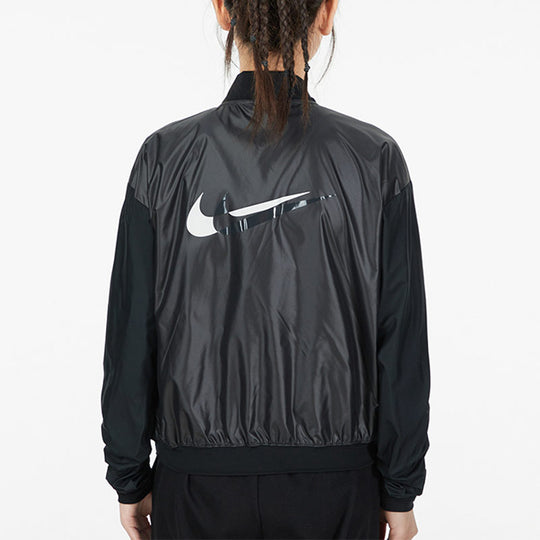 (WMNS) Nike Casual Short Woven Jacket Black DD6848-010