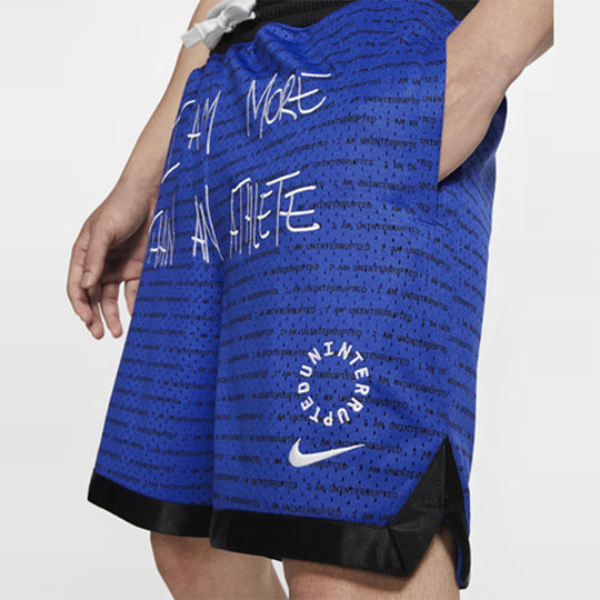 Nike x UN MTAA Hoodie lebron Crossover Series Sports Basketball Shorts Blue CT6125-433