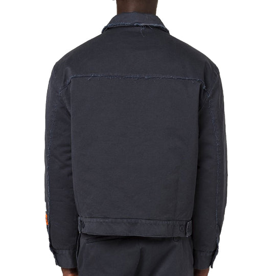 Men's HERON PRESTON Long Sleeves Jacket Blue HMEA052F20FAB0024500