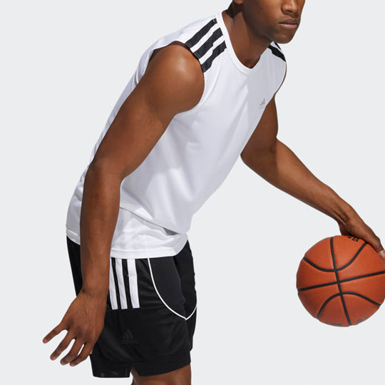 adidas MENS All World Sl 2.0 Basketball Vest White GT3019