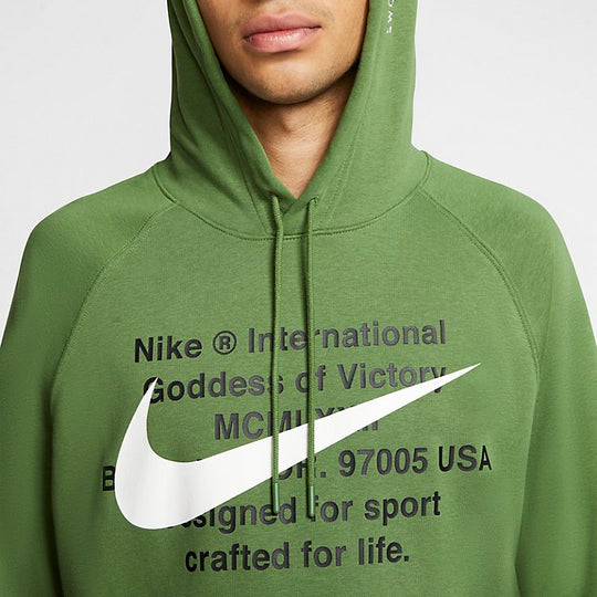 Nike Swoosh French Terry Hoodie 'Green' CJ4863-326