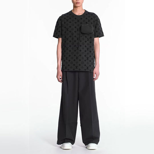 Louis Vuitton hook and loop monogram short sleeve t shirt mens