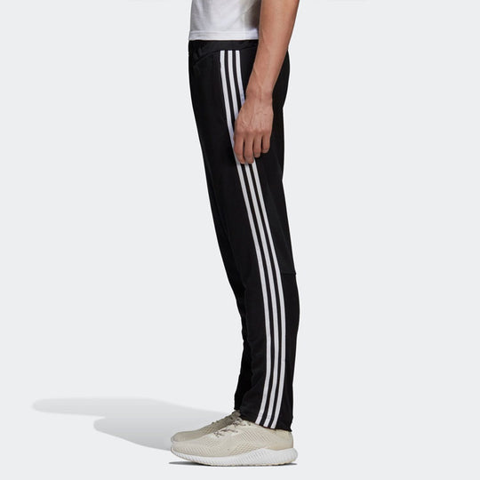 adidas Sports Casual Knit Long Pants Black CW3244 - KICKS CREW
