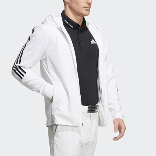 adidas Long Sleeves Hooded Jacket White HA3276