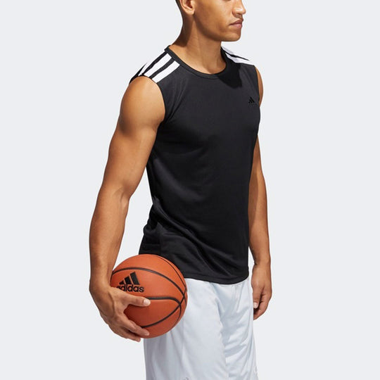 Adidas Mens All World SL 2.0 Basketball Vest Black GT3017 US L