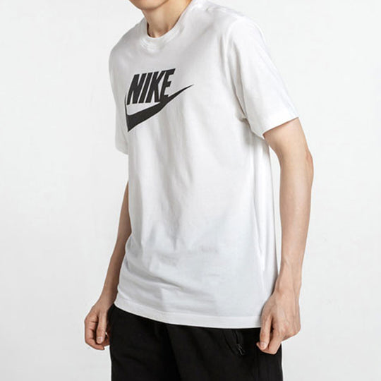 Nike Sportswear Classical Logo Printed TEE Men White AR5005-101