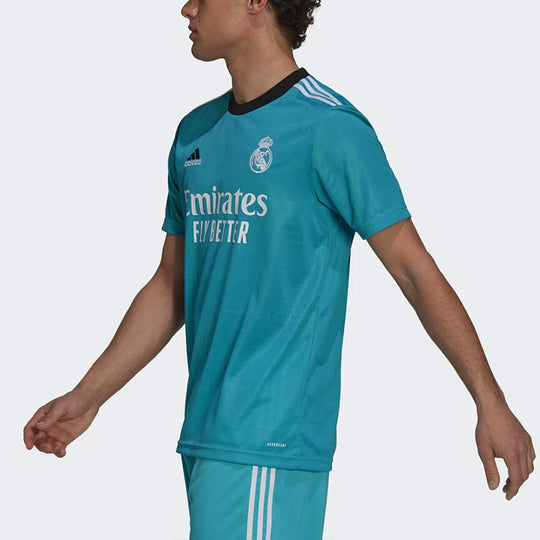 Men's adidas Real Madrid 2nd Away Fan Edition Short Sleeve Soccer/Football Malachite Green Jersey H40951