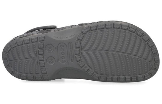 Crocs Beach Black Sandals 'Gray White' 206230-07I