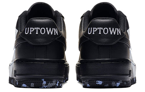 Nike Air Force One Low Top Triple Black Sneakers AF1 Uptown Womens 8.5 40  New