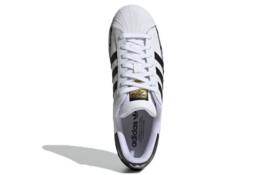 adidas Superstar 'Wordmark Heel Stripe - White Black' FX5558