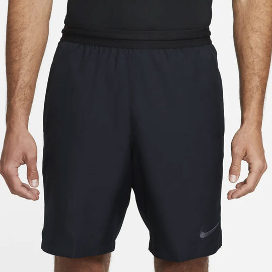 Nike Solid Color Elastic Waistband Logo Soccer/Football Shorts Black A ...