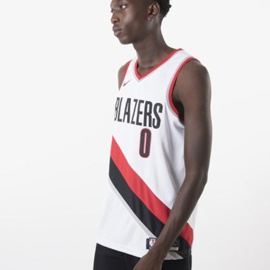 Adidas NBA Portland Trail Blazers Damian Lillard Swingman Jersey Mens Sz  Large