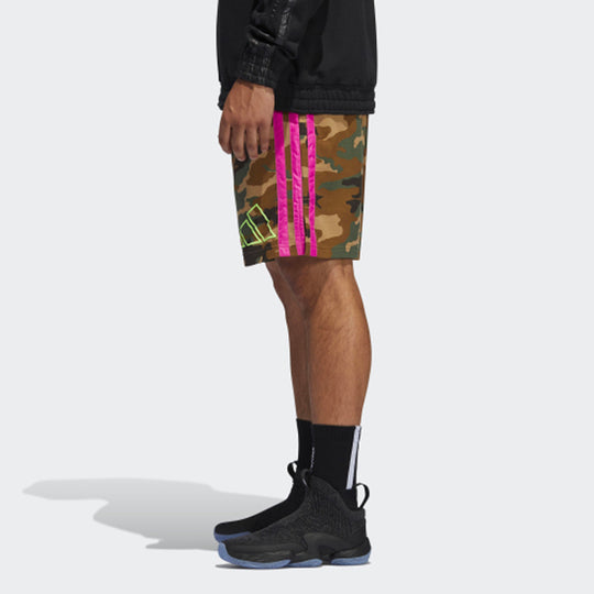 adidas Camouflage Printing Basketball Sports Shorts Camouflage FR5764