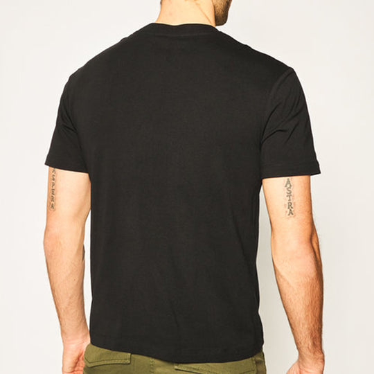 McQ Alexander McQueen Logo Printing Round Neck Short Sleeve T-shirt Black 291571-ROT37-1000 T-shirts  -  KICKSCREW