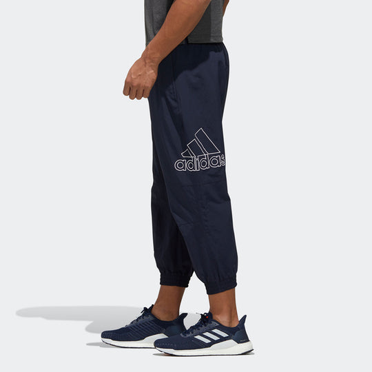 adidas Side Logo Woven Sports Pants Asia Edition Blue FM5469