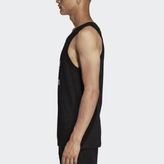 adidas originals Men's Trefoil logo Vest Black DV1509
