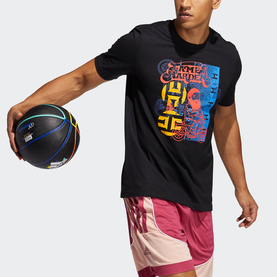 adidas Hdn Avatar Sc Basketball Athleisure Casual Sports Short Sleeve Black GP3429