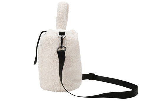 MLB NY New York Yankees Polar Fleece Wool Hand Bag White 32BGDE011-50I