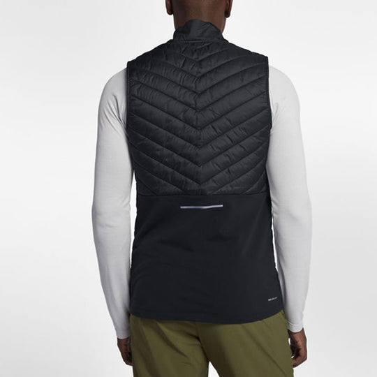 Nike Sports Running Splicing Stand Collar vest Black AH0547-010 - KICKS ...