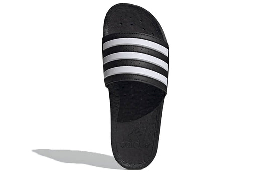 adidas Adilette Boost Slides 'Black White Stripes' FY8154