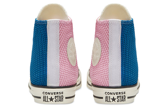 (WMNS) Converse Chuck Taylor All Star Runway Cable Blue Pink Hi Sneakers 'Pink Blue' 568664C