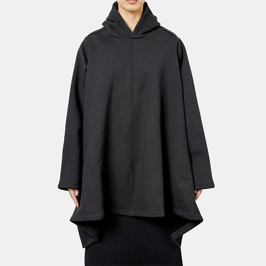 Balenciaga SS21 Solid Color hooded Loose Fit Hoodie Black 645156TJV451000