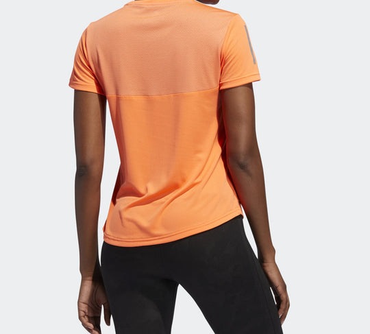(WMNS) adidas Own The Run Tee Sports Short Sleeve Orange DZ2264