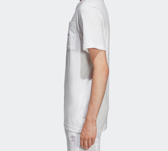adidas originals Cashew Printing Big Pocket Short Sleeve White DX3657