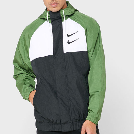 Nike Sportswear Swoosh Hooded Jacket Green CJ4888-010-KICKS CREW
