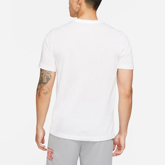 Nike Tee Humor Athleisure Casual Sports Alphabet Printing Short Sleeve White DD6921-100