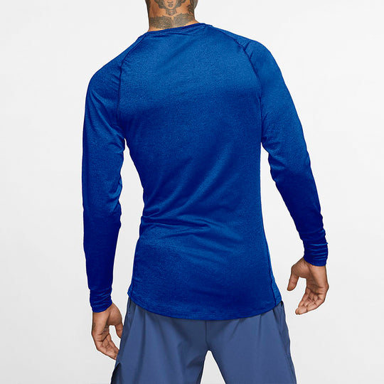 Nike Pro Tight Training Quick Dry Breathable Long Sleeves Gym Clothes Blue BV5589-480