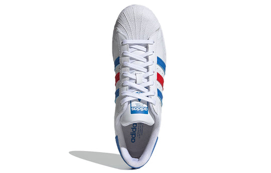 adidas originals Superstar Shoes White/Red/Blue H68095