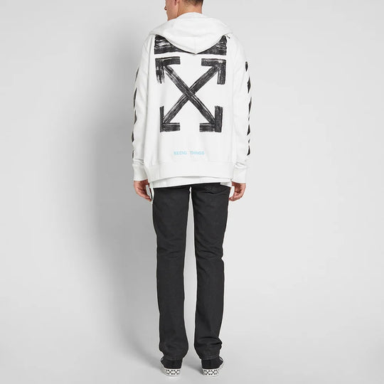 OFF-WHITE Arrows Sketch Zipper Normal Fit Sweater OMBB003F170030300110 Hoodie - KICKSCREW
