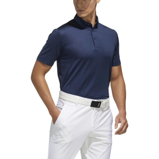 adidas Solid Color Casual Short Sleeve Polo Shirt Blue FJ3794 - KICKS CREW
