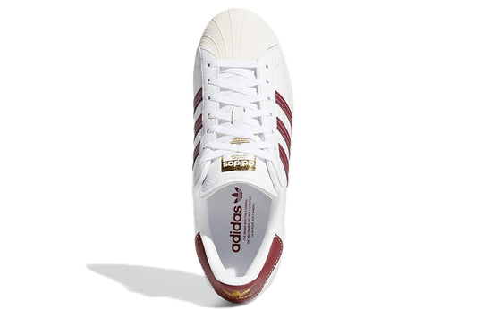 Adidas Superstar 'Cream White Collegiate Burgundy' GZ1603