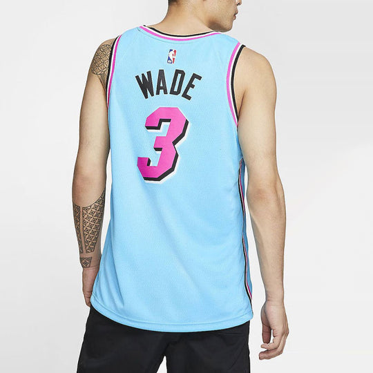 Nike NBA Dwyane Wade Miami Heat City Edition Swingman Jersey White vice