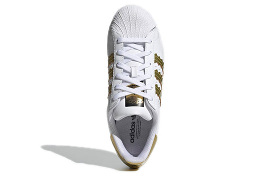 (WMNS) adidas Superstar 'White Matte Gold' H03915