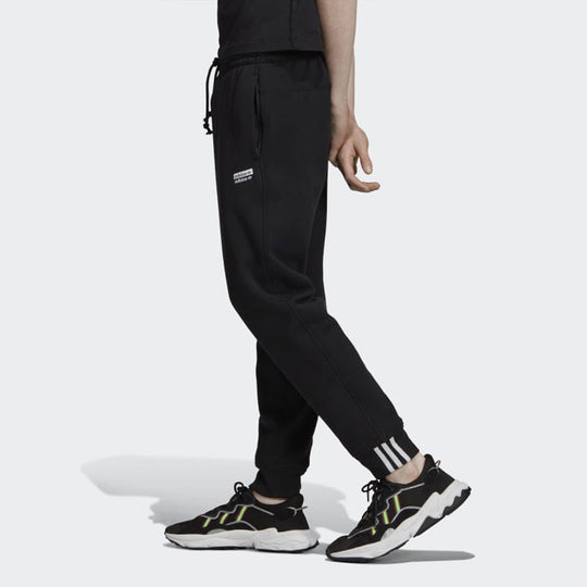 adidas Men Original VOCAL Pants Training Black Running Tapered Sweat-Pant ED7235
