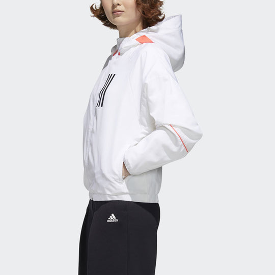 (WMNS) adidas W.N.D. Sports Stylish Jacket White GF0131