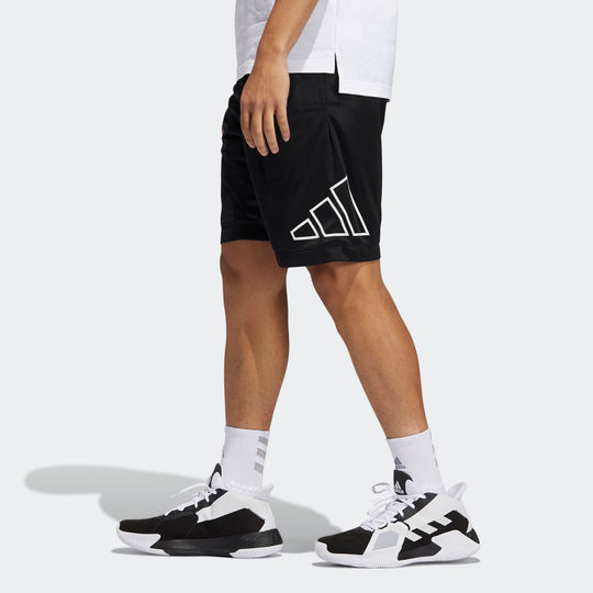 adidas Big Logo Short Basketball game Sports Shorts Black GT3018-KICKS CREW